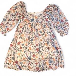 Sweet Lemon Floral Mini Babydoll Dress size Small Spring Cottagecore